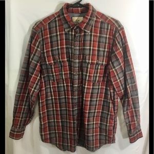 Outdoor Life Red & Gray Lined Flannel